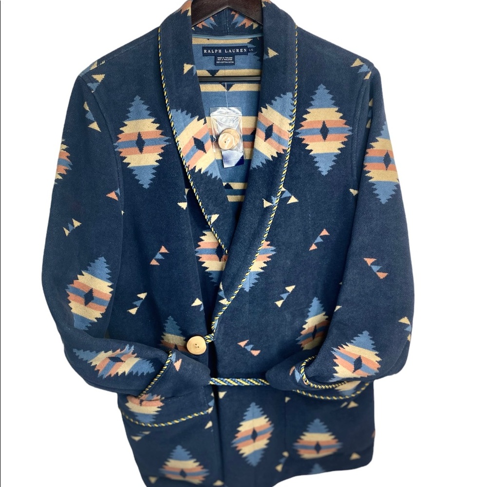 Ralph Lauren Aztec Smoking Jacket NWT - Picture 4 of 9